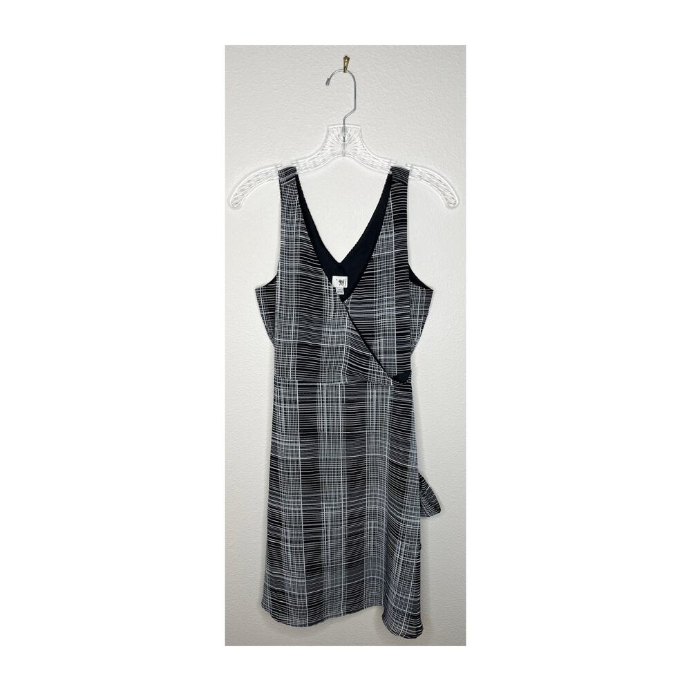 NEW UNIVERSAL THREAD Sleeveless Black Plaid Mini Wrap Dress Size XS